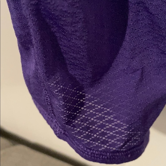 Lululemon 2 Crop Leggings Mesh Purple Yoga Pants - Picture 9 of 12
